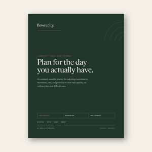 Flowrenity™ Daily Reset Planner digital cover